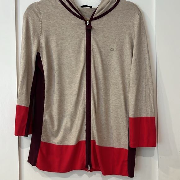 2 piece color block designer sweater set - Picture 2 of 2